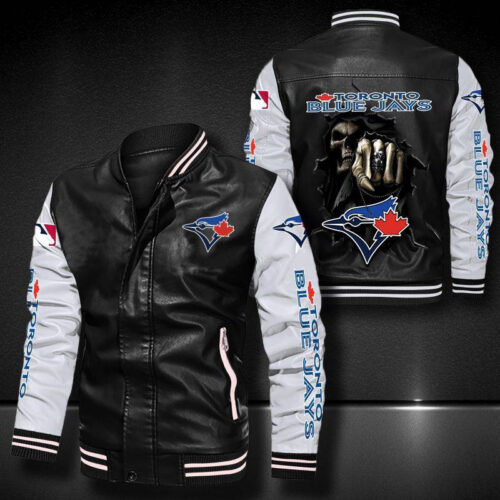 Toronto Blue Jays Leather Bomber Jacket