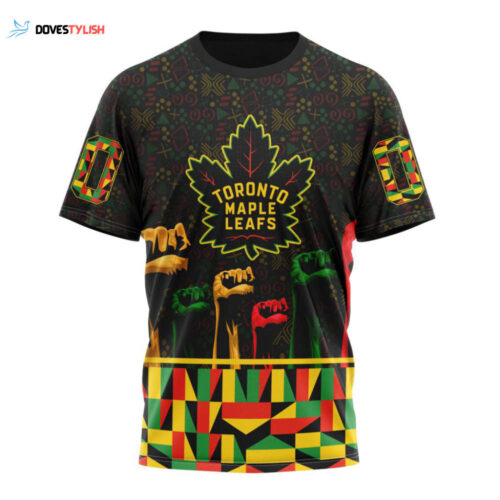 Toronto Maple Leafs Special Design Celebrate Black History Month Unisex T-Shirt For Fans Gifts 2024