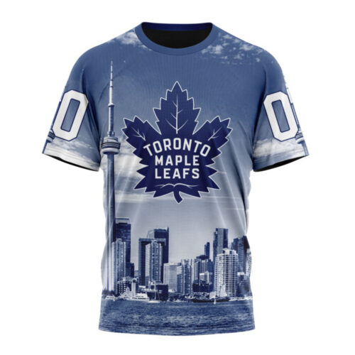 Toronto Maple Leafs Special Design With CN Tower Unisex T-Shirt For Fans Gifts 2024