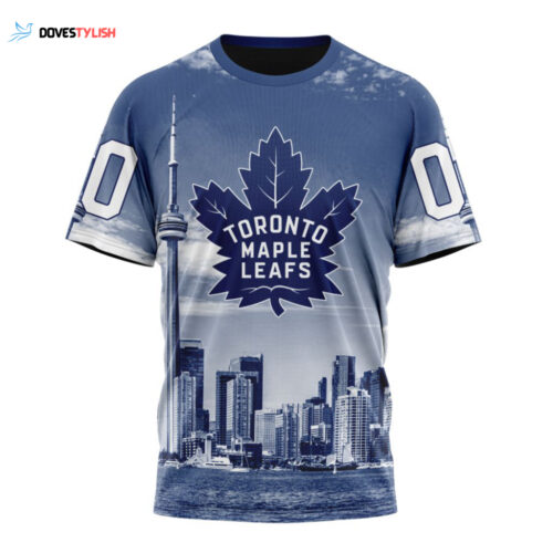 Toronto Maple Leafs Special Design With CN Tower Unisex T-Shirt For Fans Gifts 2024