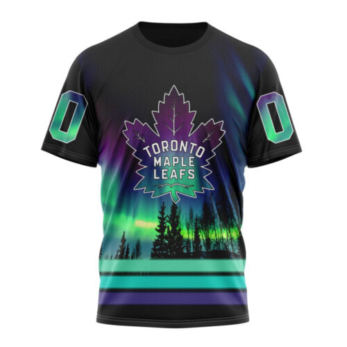 Toronto Maple Leafs Special Design With Northern Lights Unisex T-Shirt For Fans Gifts 2024