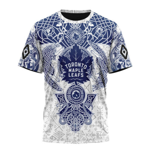 Toronto Maple Leafs Special Norse Viking Symbols Unisex T-Shirt For Fans Gifts 2024