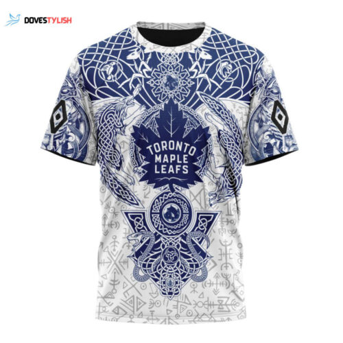 Toronto Maple Leafs Special Norse Viking Symbols Unisex T-Shirt For Fans Gifts 2024