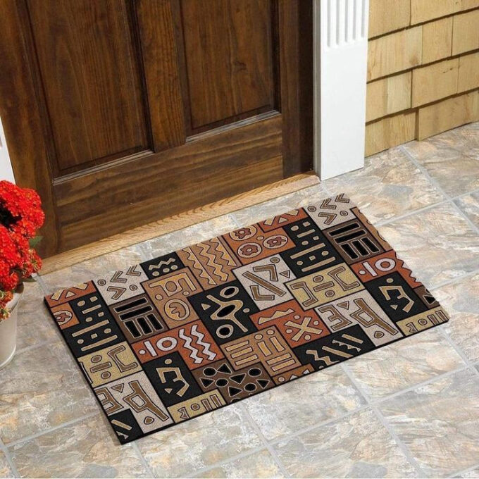 Traditional African Pattern Easy Clean Welcome DoorMat