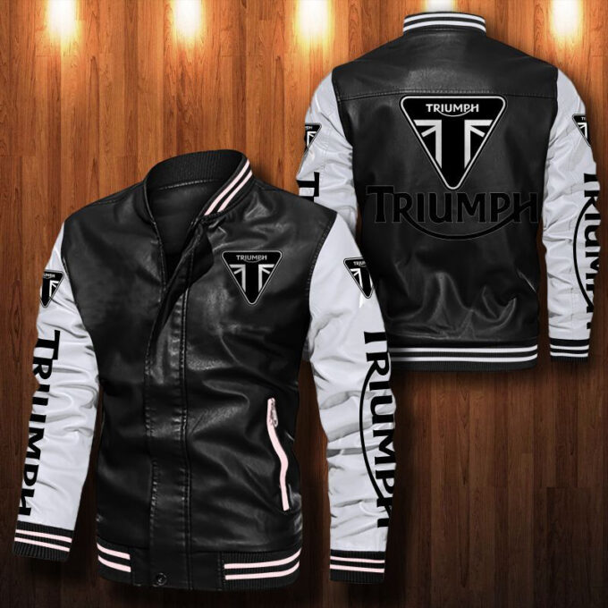 Triumph Motorcycles Leather Bomber Jacket