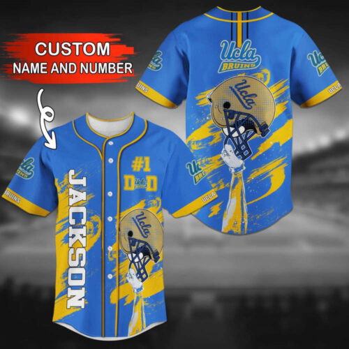 UCLA Bruins Personalized Baseball Jersey Gift for Men Dad
