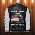 Us Veteran Eagle Custom Personalized Leather Bomber Jacket