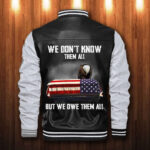 Us Veteran Leather Bomber Jacket