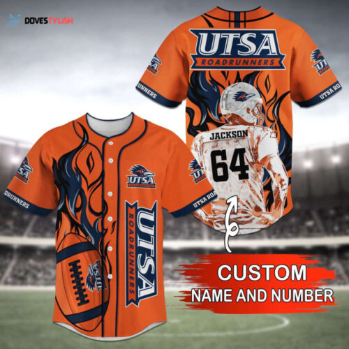 Utsa Roadrunners Baseball Jersey Personalized Gift for Fans