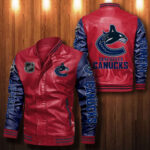 Vancouver Canucks Leather Bomber Jacket