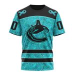 Vancouver Canucks Special Design Fight Ovarian Cancer Unisex T-Shirt For Fans Gifts 2024