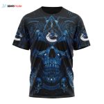Vancouver Canucks Special Design With Skull Art Unisex T-Shirt For Fans Gifts 2024