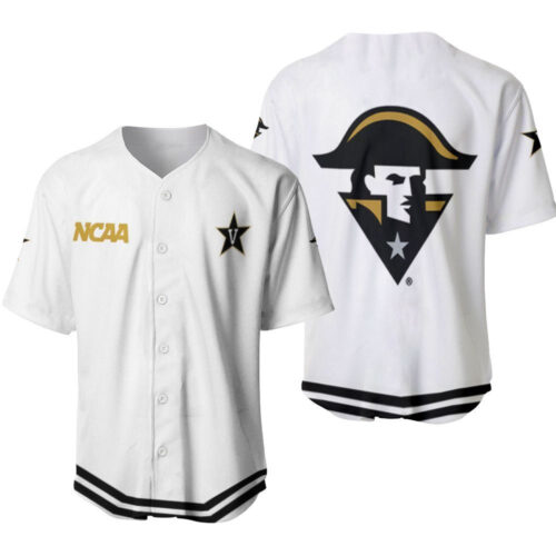 Vanderbilt Commodores Classic White With Mascot Gift For Vanderbilt Commodores Fans Baseball Jersey Gift for Men Dad