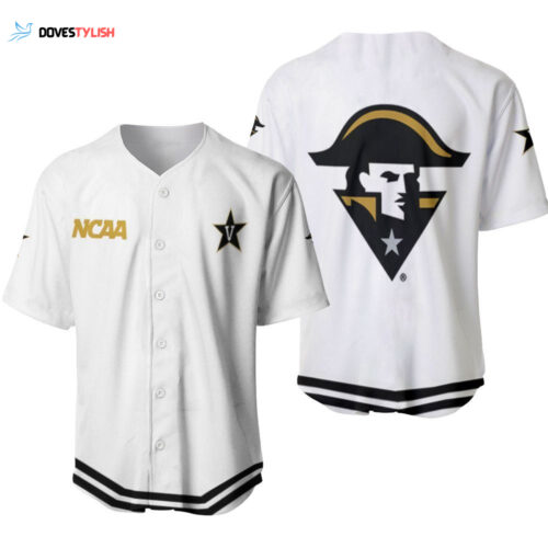 Vanderbilt Commodores Classic White With Mascot Gift For Vanderbilt Commodores Fans Baseball Jersey Gift for Men Dad