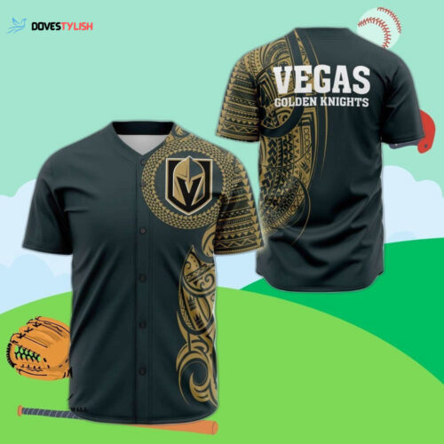 Vegas Golden Knights Baseball Jersey Custom For Fans