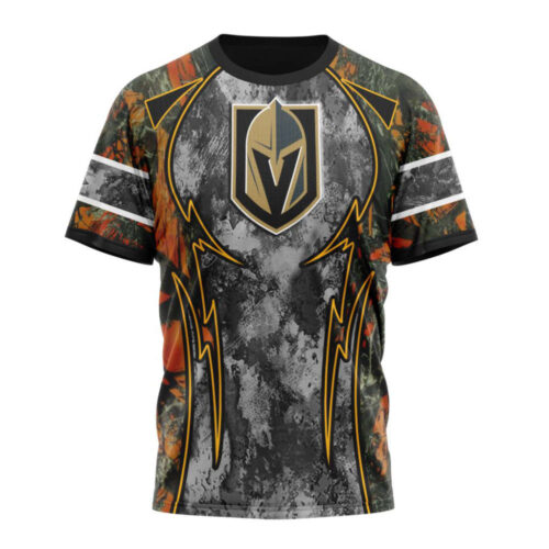 Vegas Golden Knights With Camo Concepts For Hungting In Forest Unisex T-Shirt For Fans Gifts 2024