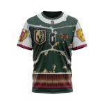 Vegas Golden Knights X Boba Fett’s Armor Unisex T-Shirt For Fans Gifts 2024
