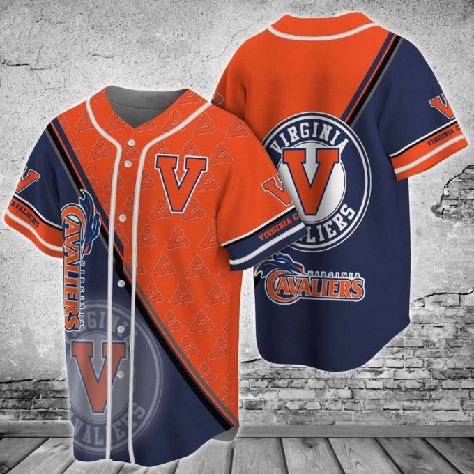 Virginia Cavaliers Baseball Jersey Gift for Men Dad