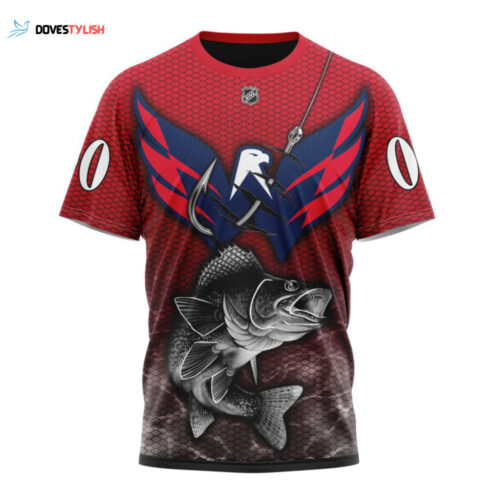 Washington Capitals Specialized Fishing Style Unisex T-Shirt For Fans Gifts 2024