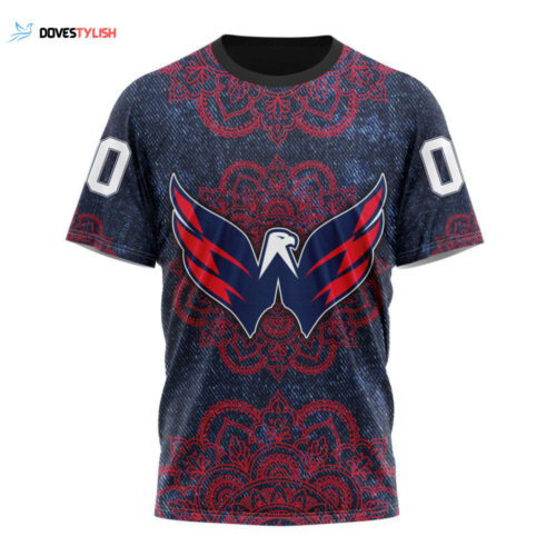 Washington Capitals Specialized Mandala Style Unisex T-Shirt For Fans Gifts 2024