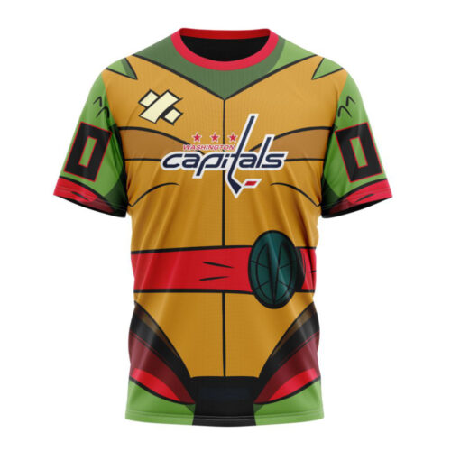 Washington Capitals Teenage Mutant Ninja Turtles Design Unisex T-Shirt For Fans Gifts 2024