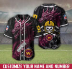 Washington Commanders Personalized Baseball Jersey