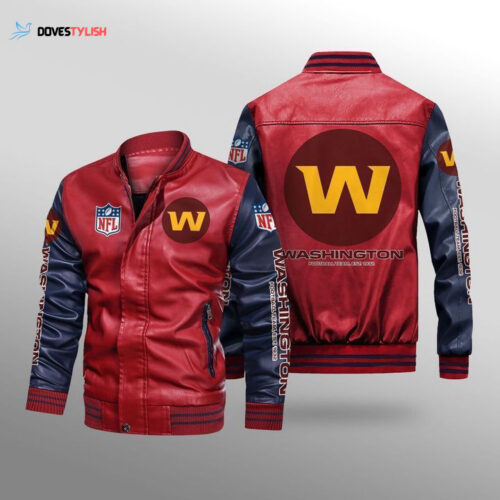 Washington Football Team Leather Bomber Jacket