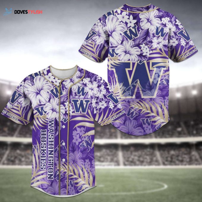 Washington Huskies Baseball Jersey Personalized 2023