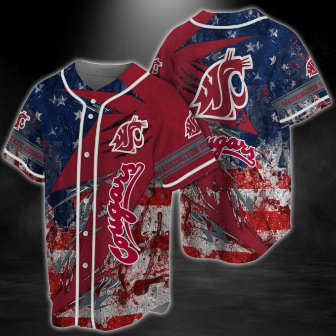 Washington State Cougars Baseball Jersey