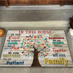We Are Family Autism Awareness Doormat Autism Home Decor Autism Awareness Gift Idea HT