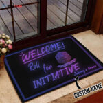 Welcome Roll for Initiative RPG Dungeons and Dragons Doormat