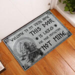 Welcome To My Viking Home Easy Clean Welcome DoorMat