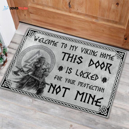 Welcome To My Viking Home Easy Clean Welcome DoorMat