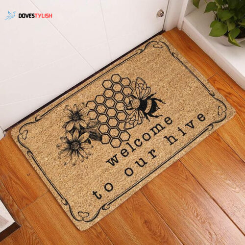 Welcome To Our House Personalized Coir Pattern All Over Printing Doormat