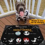 Welcome To Our Nightmare Personalized Doormat, Best Gift For Halloween Home Decoration