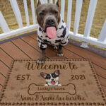 Welcome To Personalized Doormat For Dog Lover Special Gift Home Decor