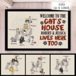 Welcome To The Cat’s House Doormat – Gift For Cat Lovers