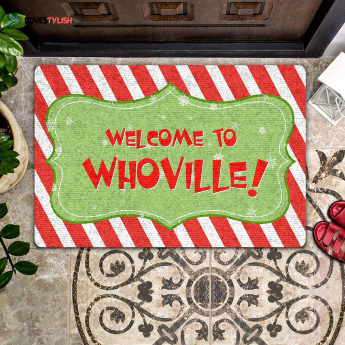 Welcome To Whoville All Over Printing Doormat