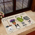 Welcome You With Love Personalized Doormat For Dog Lover Special Gift Home Decor