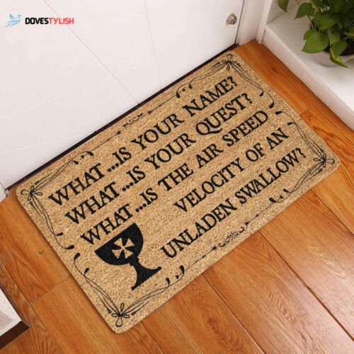 What …Is Your Name? Doormat | Welcome Mat | House Warming Gift | Christmas Gift Decor