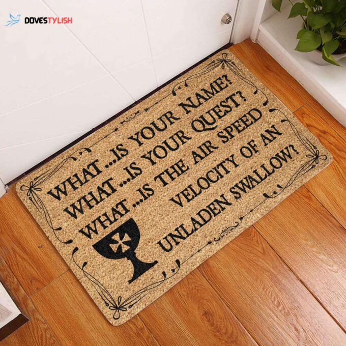 What …Is Your Name? Doormat | Welcome Mat | House Warming Gift | Christmas Gift Decor