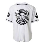 White Black Star Wars Troopers Back Disney Unisex Cartoon Casual Outfits Custom Baseball Jersey Gift for Men Dad