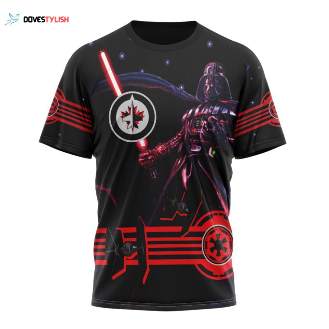 Winnipeg Jets Specialized Darth Vader Version Jersey Unisex T-Shirt For Fans Gifts 2024