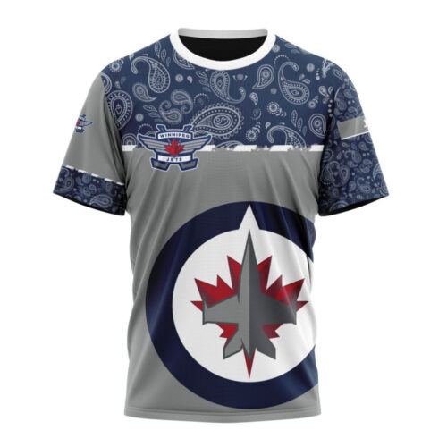 Winnipeg Jets Specialized Hockey With Paisley Unisex T-Shirt For Fans Gifts 2024