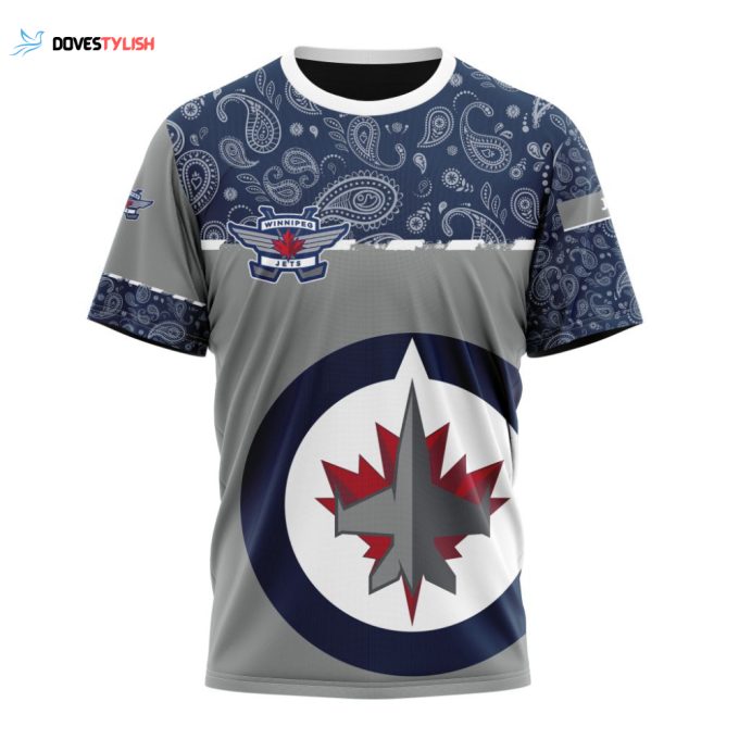 Winnipeg Jets Specialized Hockey With Paisley Unisex T-Shirt For Fans Gifts 2024