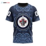 Winnipeg Jets Specialized Mandala Style Unisex T-Shirt For Fans Gifts 2024