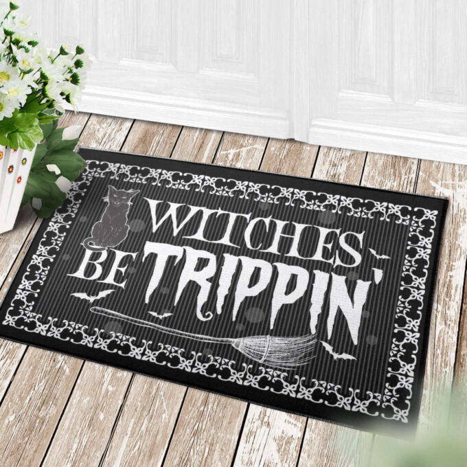 Witches Be Trippin’ Witches Halloween Doormat