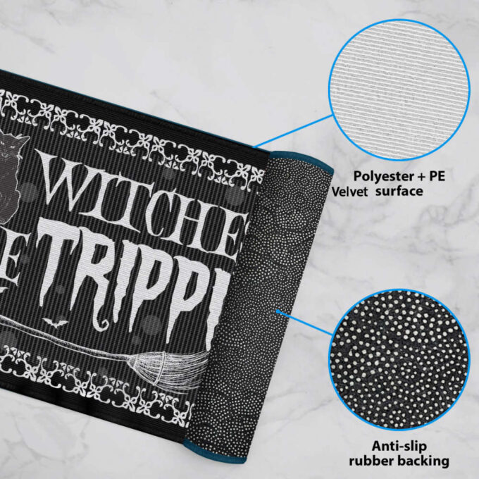 Witches Be Trippin’ Witches Halloween Doormat