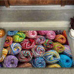 Yarn – Knitting Doormat, Gift For Knitting Lovers, Gift For Thanksgiving Christmas Decor Warm House Gift Welcome Mat