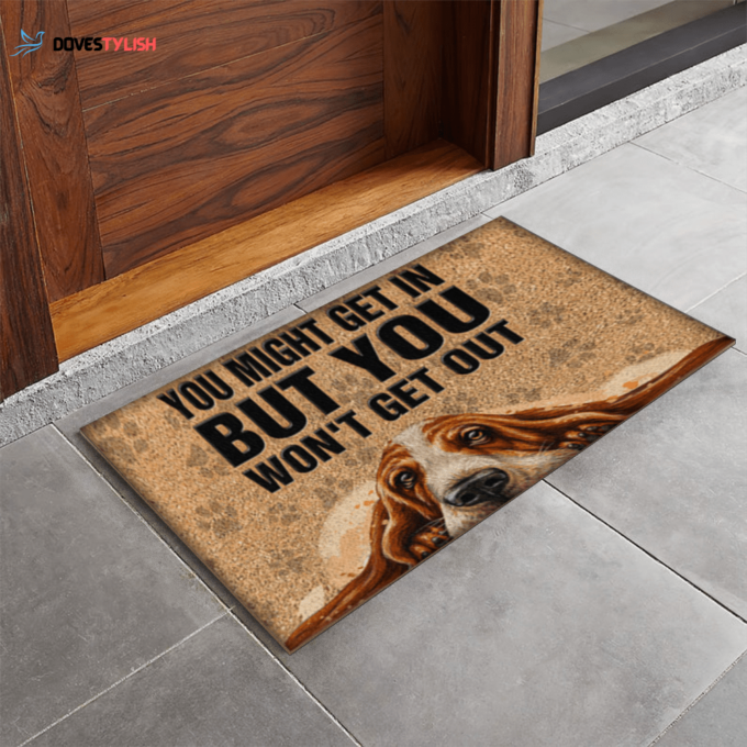 You Wont Get Out Easy Clean Welcome DoorMat